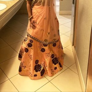 Peach Lehenga